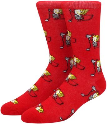 Thor Pop-Art Socken - Marvel Comics Crew Cartoon-Design Socken