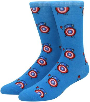 Captain America Pop-Art Socken - Marvel Comics Crew Cartoon-Design Socken
