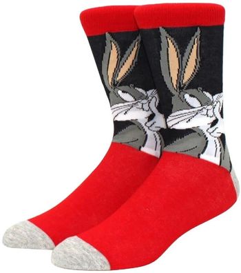 Bugs Bunny Rote Socken - Looney Tunes Cartoon-Design Socken
