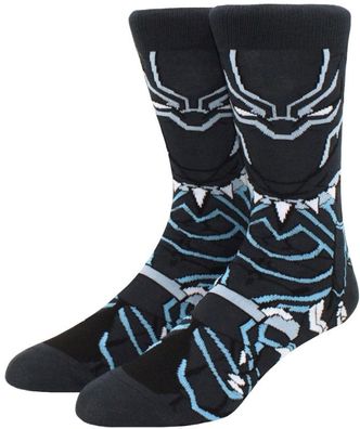 Black Panther Socken - Marvel Avengers Crew Lustige Cartoon-Socken