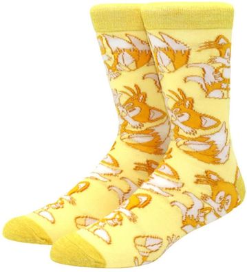 Miles Tails Prower Socken - Sega Game Sonic the Hedgehog Lustige Cartoon-Socken