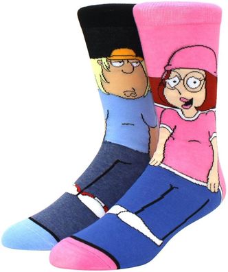 Meg & Chris Griffin Twin Socken - Family Guy Cartoon-Socken