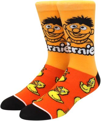 Ernie Socken - Sesamstraße Lustige Cartoon-Socken