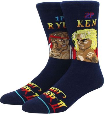 Ryu vs Ken Socken - Capcom Street Fighter Cartoon-Socken