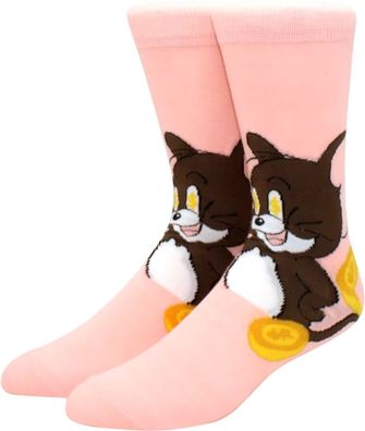 Jerry $ Cash Rosa Socken - Tom & Jerry Cartoon-Socken