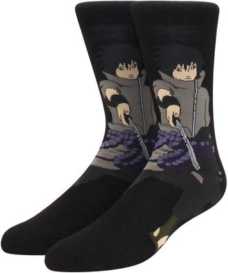 Sasuke Uchiha Socken - Naruto Shippuden Crew Lustige Manga Cartoon-Socken
