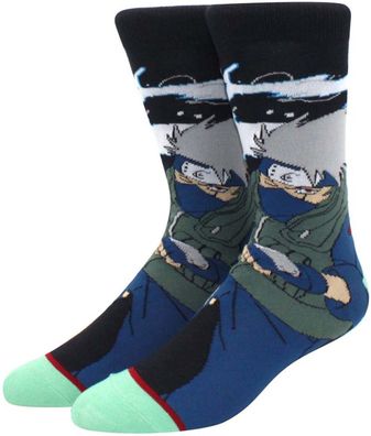 Kakashi Hatake Socken - Naruto Shippuden Crew Manga Cartoon-Socken