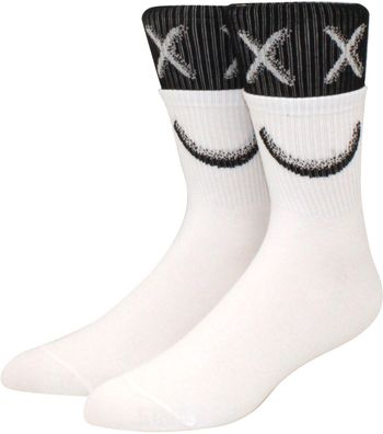Emoji Weiße Socken - Lustiger Cartoon-Design Socken