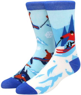 Skifahrer Twin Socken - Holiday & Fun Cartoon-Socks