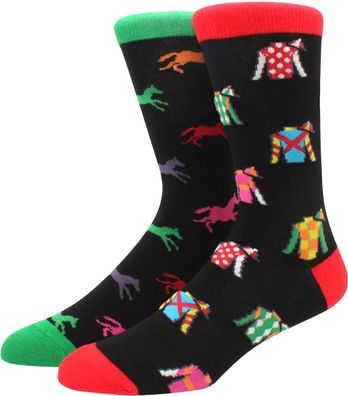 Joker Horse Racing Twin Socken - Holiday & Fun Cartoon-Socks