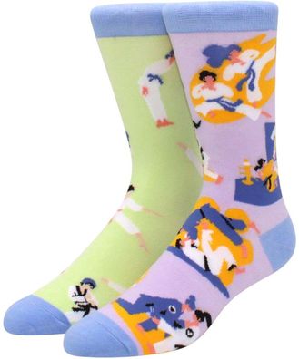 Kung Fu Sport Twin Socken - Holiday & Fun Cartoon-Socks