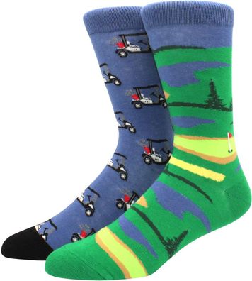 Golf Car Sport Twin Socken - Holiday & Fun Cartoon-Socks