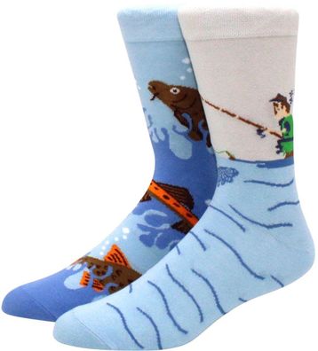 Fischermann Sport Twin Socken - Holiday & Fun Cartoon-Socks
