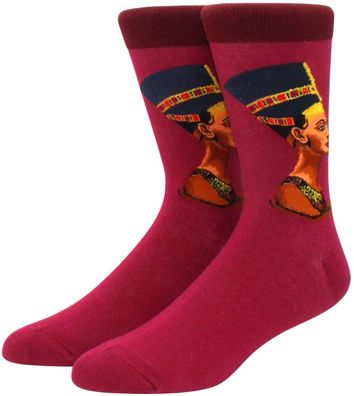 Nofretete Socken - Ägyptische Königin Kunstsocken