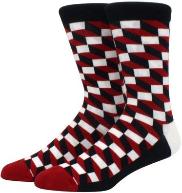 Diamantmuster Socken - Lustige Business-Happy Socks - Muster 7