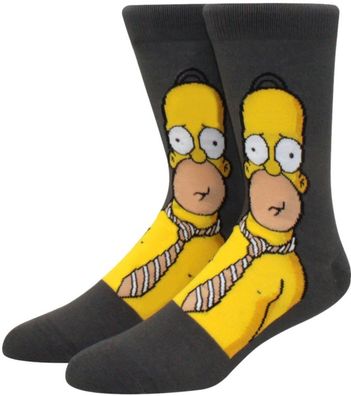 Homer Graue Socken - The Simpsons Crew Cartoon-Socks