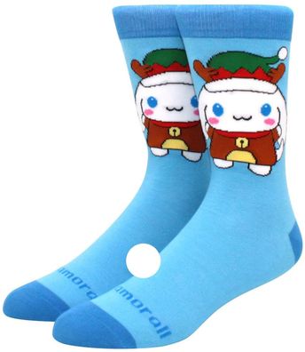 Cinnamoroll Socken - Sanrio Cartoon-Socken in Blau-Weiß