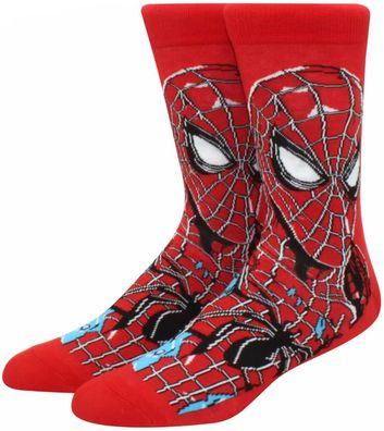 Spider-Man Socken - Marvel Comics Avengers Crew Cartoon-Socks