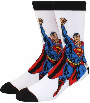 Superman Socken - DC Comics Justice League Crew Cartoon-Socks
