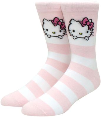 Hello Kitty Rosa Socken - Lustige Sanrio Cartoon Happy-Socken