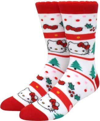 Hello Kitty Weiße Socken - Lustige Sanrio Kawaii-Socken
