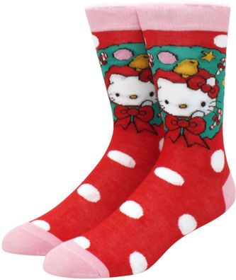 Hello Kitty Rote Socken - Lustige Sanrio Kawaii-Socken