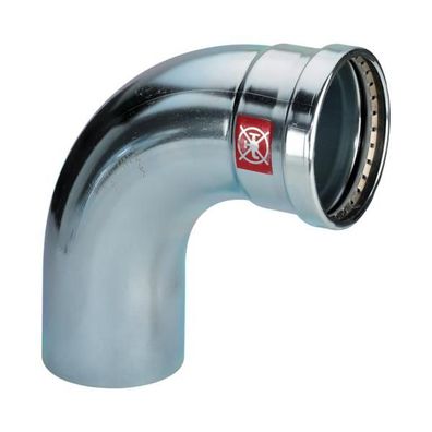 Viega Bogen 90 Grad mit SC Prestabo 1116.1XL in 64,0mm Stahl verzinkt