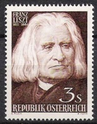 Österreich Nr.1099 * * Franz Liszt 1961, postfrisch