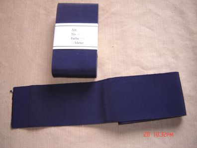 hochwertiges Ripsband ausgefallen sehr breit 7,6cm grosgrain Fb blau club Meter