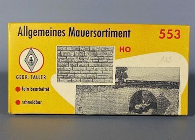 Faller H0 553 Einzelteilsortiment Allgemeines Mauersortiment 50er/60er Jahre NEU OVP