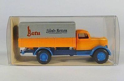 Wiking H0 20 840 Opel Blitz 39 Beru Zündkerzen mit Plane NEU OVP