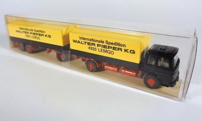 Wiking H0 25 421 MAN Büssing LKW Pieper KG Lemgo Planen-Lastzug NEU OVP