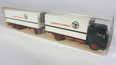 Wiking H0 26 458 Mercedes Benz MB 1638 Westfleisch LKW Kühl-Lastzug Sattelzug NEU O