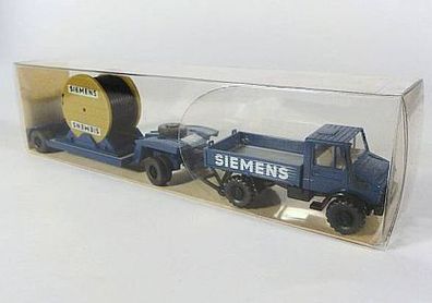 Wiking H0 26 502 1 MB U1700 Unimog U 1700 Siemens Tieflader NEU OVP