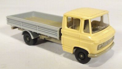 Wiking H0 271 2 Mercedes Benz MB L 408 L408 Pritschenwagen hellbeige grau