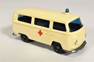 Wiking H0 320 VW Volkswagen Bulli T2 DRK Rotes Kreuz Blaulicht - großes Kreuz