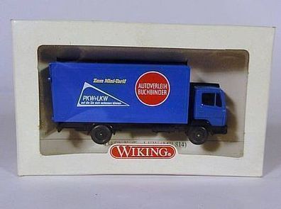 Wiking H0 434 50 Mercedes Benz LP814 LP 814 Koffer LKW Buchbinder Autoverleih NEU OVP