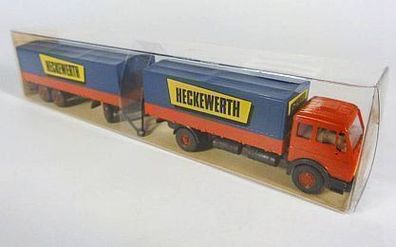 Wiking H0 455 Mercedes Benz MB 1632 Heckewerth Hängerzug Fernlastzug NEU OVP
