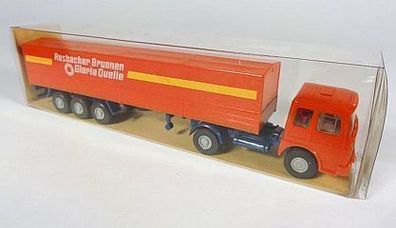 Wiking H0 517 MAN 19.230 LKW Rosbacher Gloria Planenpritschen-Sattelzug LKW NEU OVP