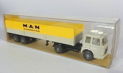 Wiking H0 535 MAN LKW 19.230 M.A.N. Planen-Sattelzug gelbe Plane NEU OVP