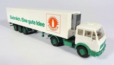 Wiking H0 543 Mercedes Benz MB 1644S Südmilch Kühlkoffer LKW Sattelzug