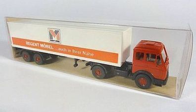 Wiking H0 545 Mercedes Benz MB 1619 Regent Möbel Sattelzug Kofferaufbau LKW NEU OVP