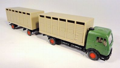 Wiking H0 565 Mercedes Benz MB 1628 LKW Viehtransport Fernlastzug