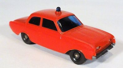 Wiking H0 600/10 Ford 17m Brandmeister Feuerwehr Blaulicht SW bemalt