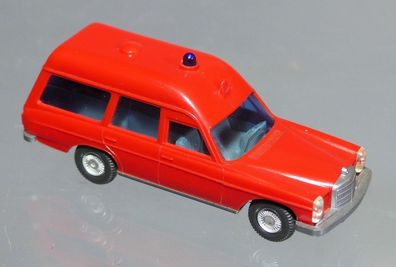 Wiking H0 607 MB Mercedes Benz 200/8 Strich 8 Binz KTW Feuerwehr 112 blaßrot