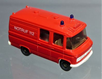 Wiking H0 608 MB Mercedes Benz L406 Feuerwehr 112 Blauchlicht