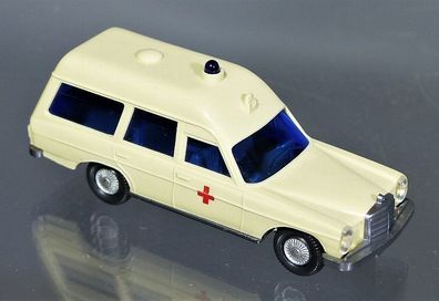 Wiking H0 74 MB Mercedes Benz 200/8 Binz KTW Krankenwagen Blaulicht Rotes Kreuz