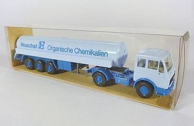 Wiking H0 825 Mercedes Benz MB LKW Hoechst Chemikalien Tankzug Tanksattelzug NEU OVP