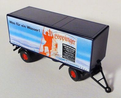 Wiking H0 LKW Anhänger Göppinger Mineralwasser