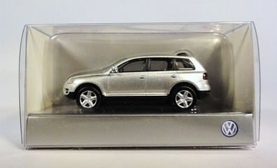 Wiking H0 Werbemodell VW Volkswagen Touareg SUV silber metallic NEU OVP